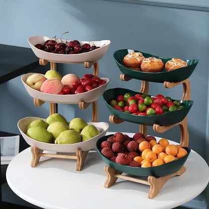 Skanto | Stylish Metal Fruit Stand with 2 or 3 Tiers - StackFruit