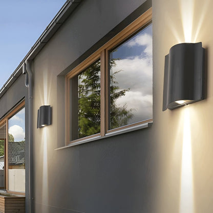 BowLift | Outdoor Black LED Wall Light Fixture