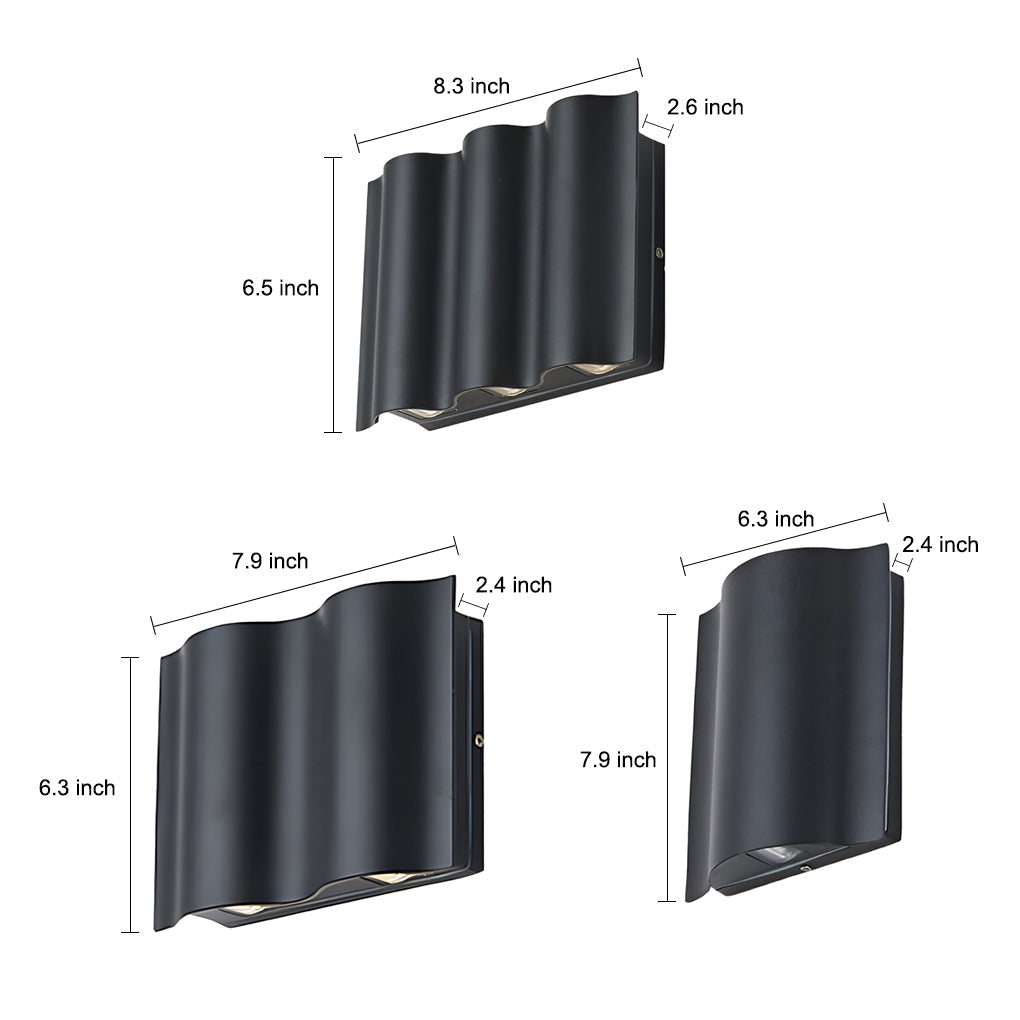 BowLift | Outdoor Black LED Wall Light Fixture