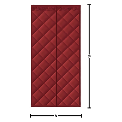 Stylish Temperature-Insulating Door Curtain