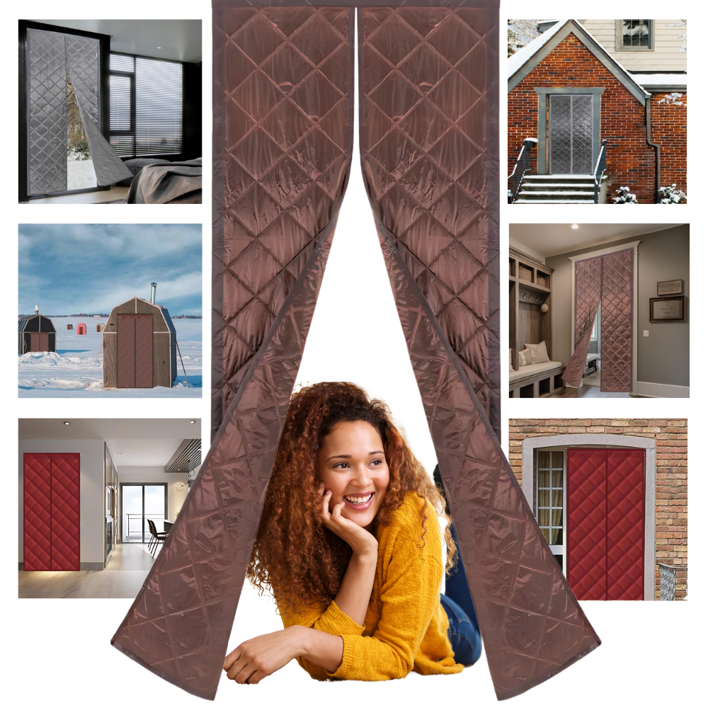 Stylish Temperature-Insulating Door Curtain