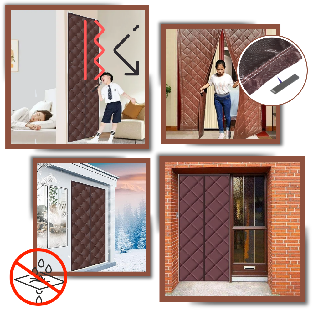 Stylish Temperature-Insulating Door Curtain