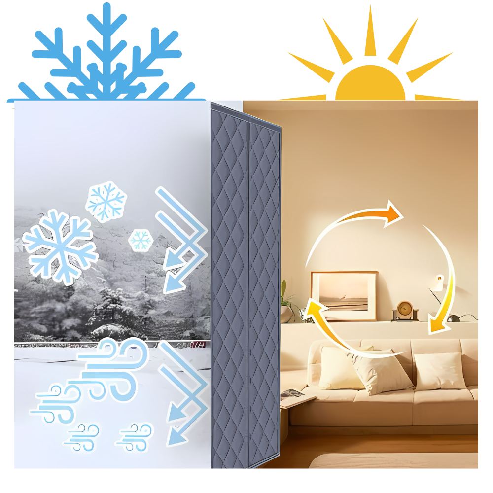 Stylish Temperature-Insulating Door Curtain
