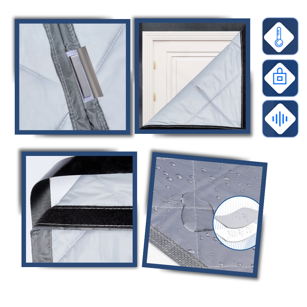 Stylish Temperature-Insulating Door Curtain