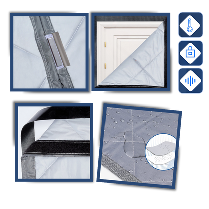 Stylish Temperature-Insulating Door Curtain