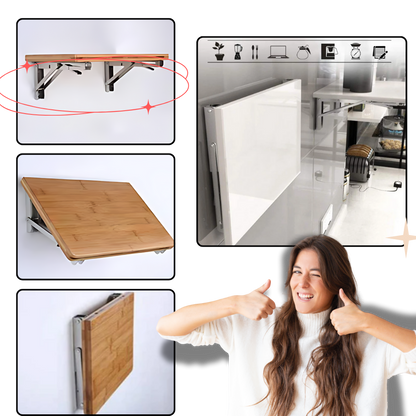 Stylish Wall-Mounted Folding Table