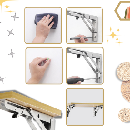 Stylish Wall-Mounted Folding Table