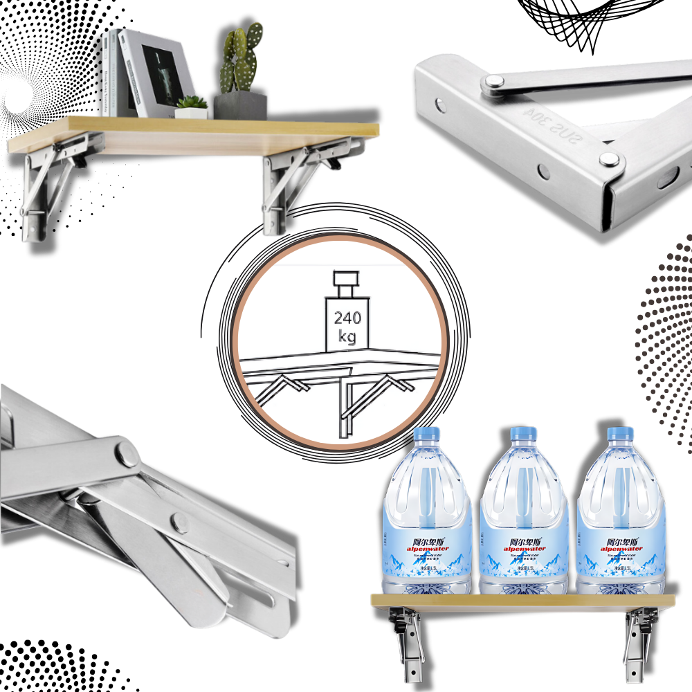Stylish Wall-Mounted Folding Table