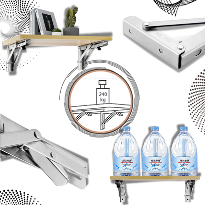 Stylish Wall-Mounted Folding Table
