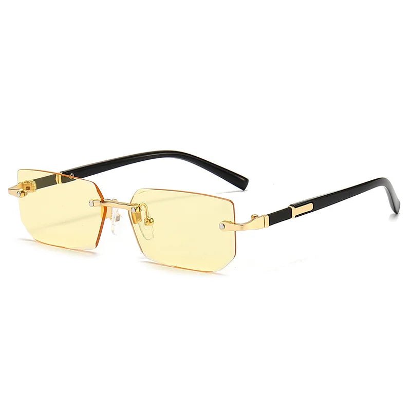 BowLift | SUNEDGE – Rectangle Rimless Sunglasses with UV400 Protection