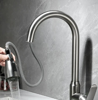 Skanto | SWIFTFLOW – Modern Pull-Out Kitchen Faucet with Touch Sensor