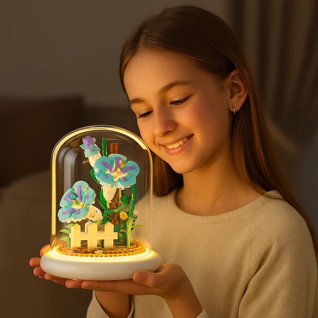 Skanto | Noble Building Block Flower in Glass
