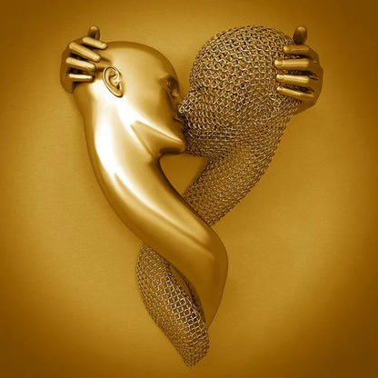 Skanto | Love Canvas with Elegant Metal Figure in Modern Design