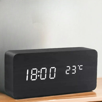 Skanto | Digital Wood Alarm Clock – Modern Technology with Timeless Wood Design
