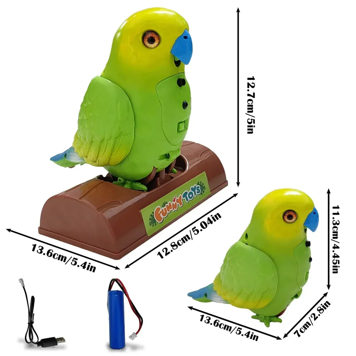 Skanto | Talkybird – Interactive Parrot That Repeats Everything and Brings Laughter