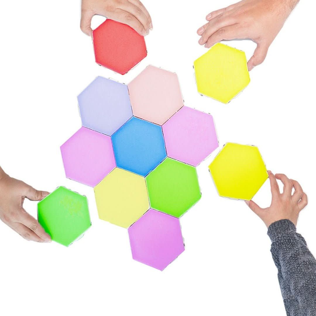 Skanto | Interactive Hexagonal LED Panels with RGB Color Control and Music Sync