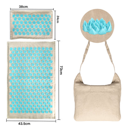 Skanto | Acupressure Mat with Pillow and 5500 Pressure Points – Florapress Relaxation Set