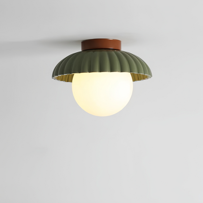 Skanto | Ceiling Lamp with Frosted Glass Shade for Warm Hallway Light