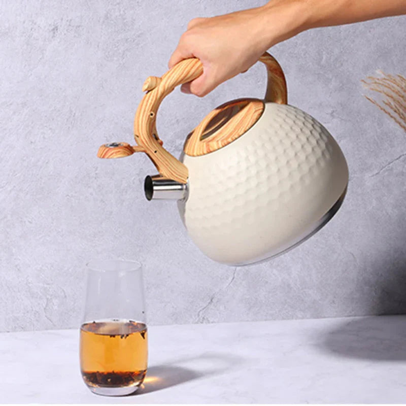 Tea kettle with Anti-Scald Handle Stainless Steel Whistling Kettle | Bowlift