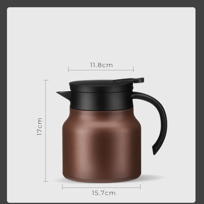BowLift | TeaLuxe – Insulated Teapot with Stainless Steel & Ceramic Strainer for Hot or Cold Tea