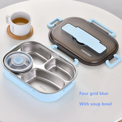 Stainless steel thermally insulated bento lunchbox