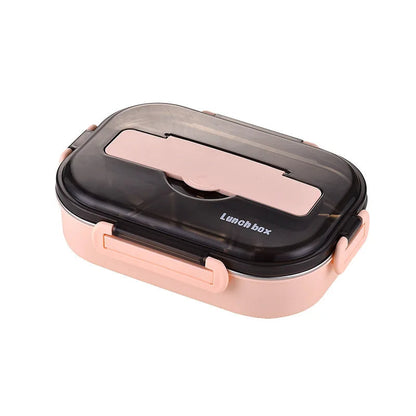 Stainless steel thermally insulated bento lunchbox