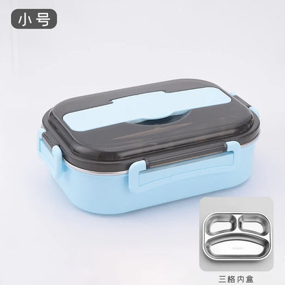 Stainless steel thermally insulated bento lunchbox