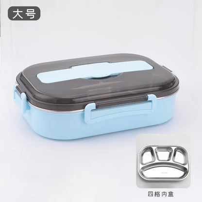 Stainless steel thermally insulated bento lunchbox