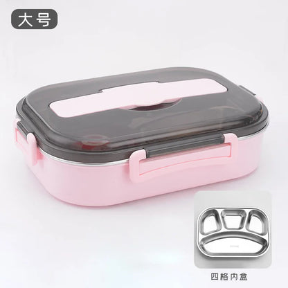 Stainless steel thermally insulated bento lunchbox