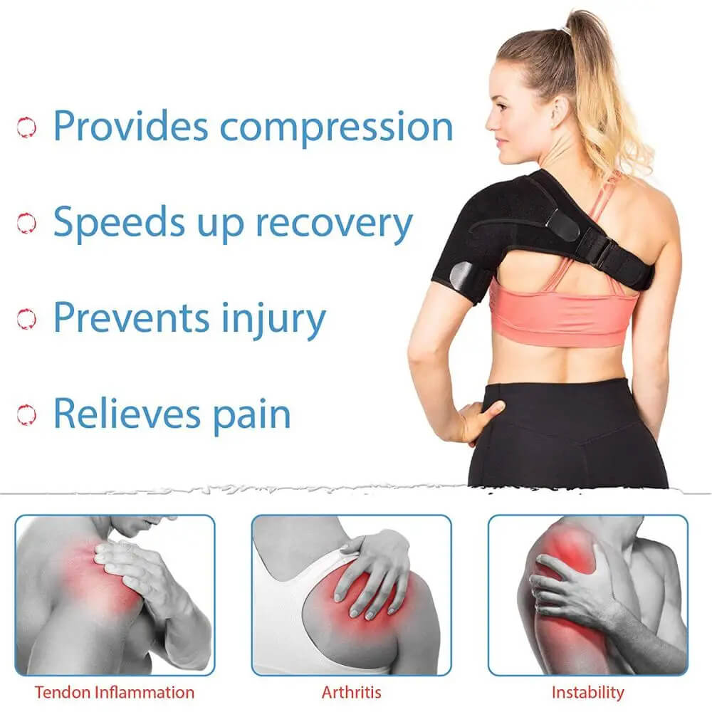 BowLift | MythicGuard™ | Compression Shoulder Brace for Pain Relief & Support | Adjustable Fit for Sports & Daily Use