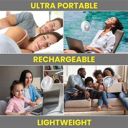 Portable rechargeable foldable table fan | Karnz