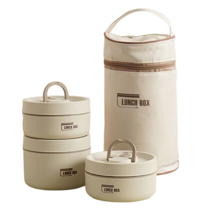 Skanto | ThermoBox Multi-Layered Insulated Lunch Box with FREE Carrying Bag