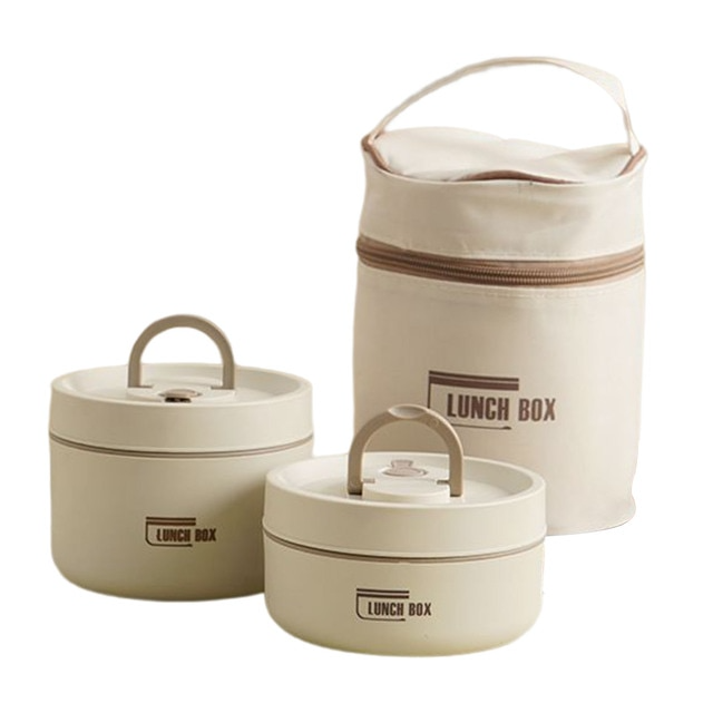 Skanto | ThermoBox Multi-Layered Insulated Lunch Box with FREE Carrying Bag