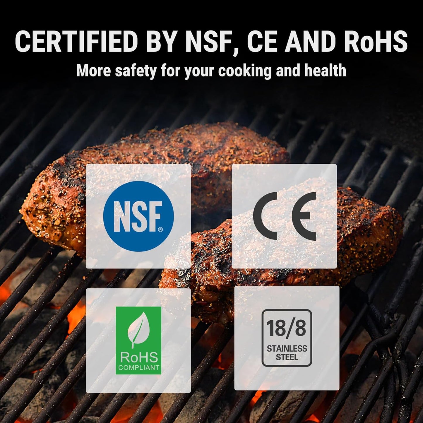 BowLift | Digital Meat Thermometer – Waterproof, Instant Read & Ambidextrous Design