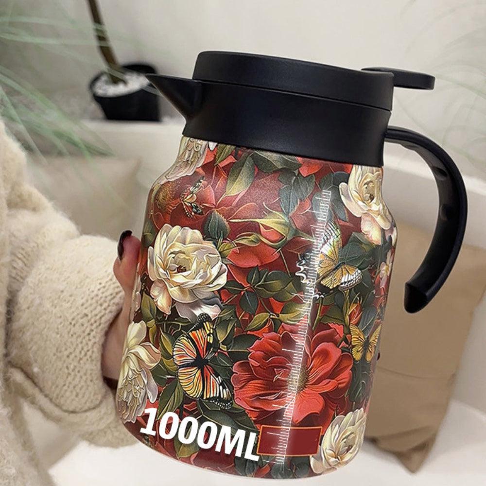 Skanto | Stainless Steel Thermal Teapot with Infuser – Vacuum Insulated 1L Teapot