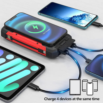 Skanto | 30000mAh Solar Charger Wireless Waterproof Power Bank External