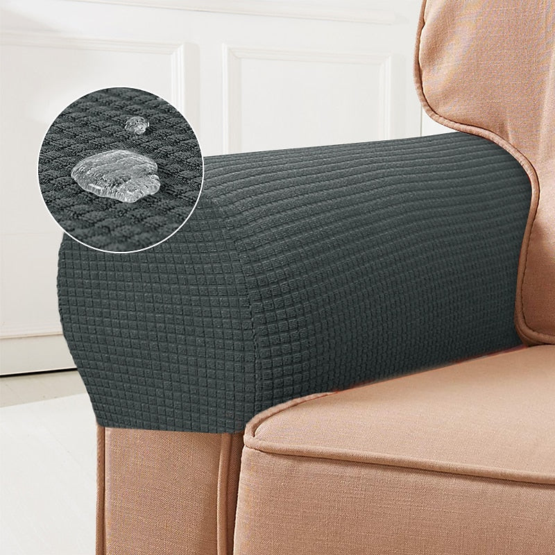 BowLift | Stretch Armrest Covers – Spandex Covers for Chairs & Armchairs, Set of 2, Bordeaux