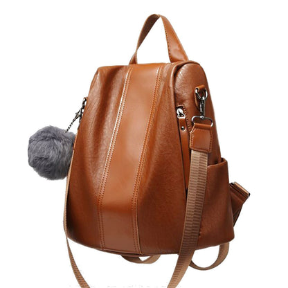 BowLift | Women's Anti-theft Leather Backpack
