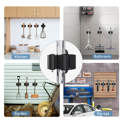BowLift | TIDYGARD – Durable Wall-Mounted Garden Tool Holder with Anti-Slip Clamps for Garage and Shed Organization