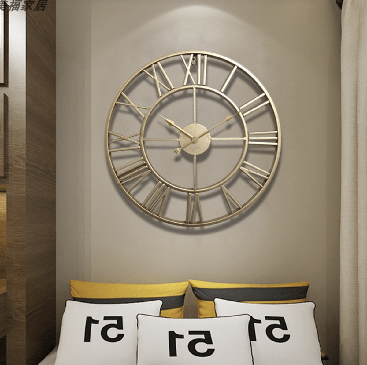 BowLift | TIMEMESH – Skeleton Wall Clock with Silent Non-Ticking Mechanism