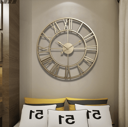BowLift | TIMEMESH – Skeleton Wall Clock with Silent Non-Ticking Mechanism
