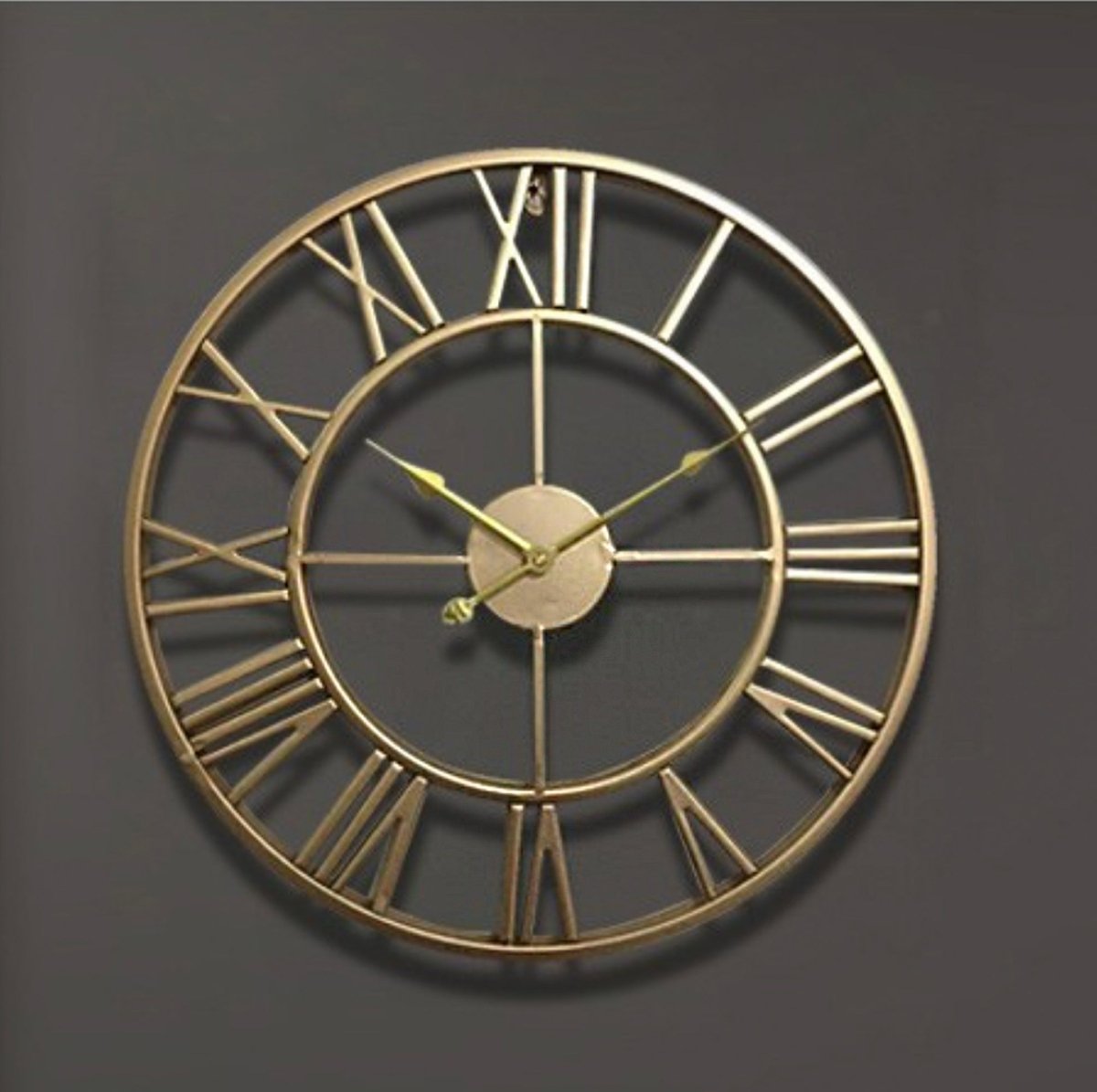 BowLift | TIMEMESH – Skeleton Wall Clock with Silent Non-Ticking Mechanism