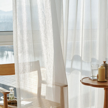 Transparent Linen Curtains, Light and Modern for Living Room | Kalsten