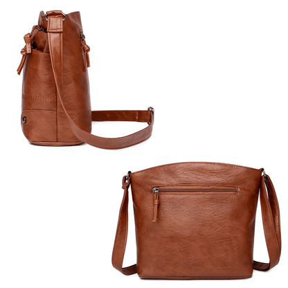 Skanto | Vintage Leather Shoulder Bag for Men – Elegant PU Bag with Modern Functionality