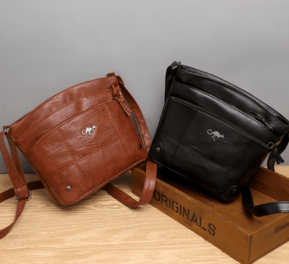 Skanto | Vintage Leather Shoulder Bag for Men – Elegant PU Bag with Modern Functionality