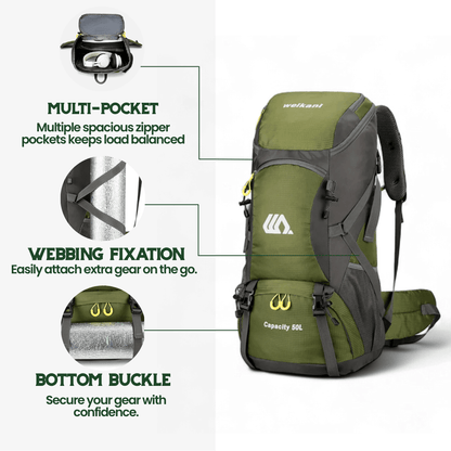Skanto | TRAILPRO 50L – Hiking Backpack with Breathable Back and Smart Storage