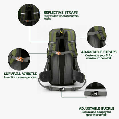 Skanto | TRAILPRO 50L – Hiking Backpack with Breathable Back and Smart Storage