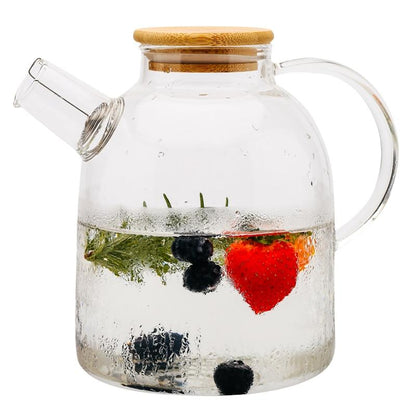 Transparent Borosilicate Glass Teapot Heat Resistant | Brehn