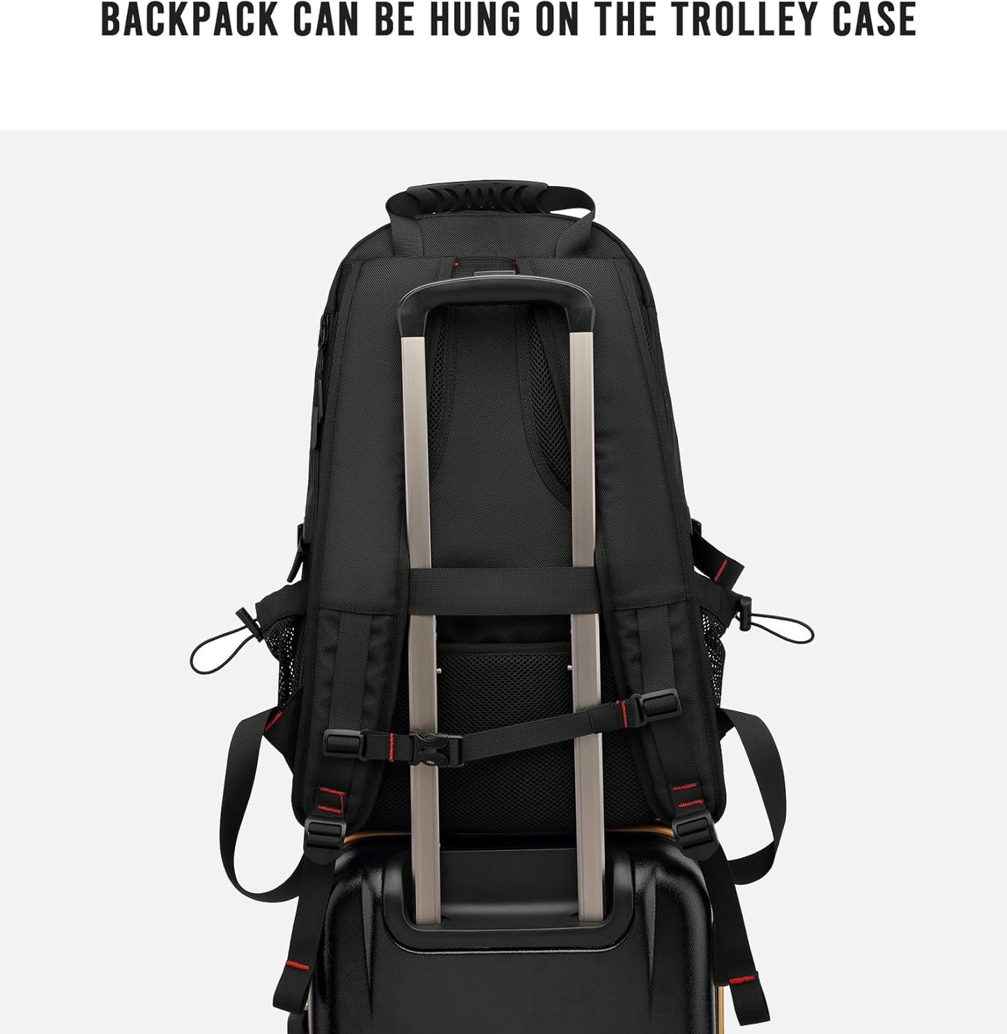 60L waterproof travel laptop backpack with USB port and shoe compartment | Karnz