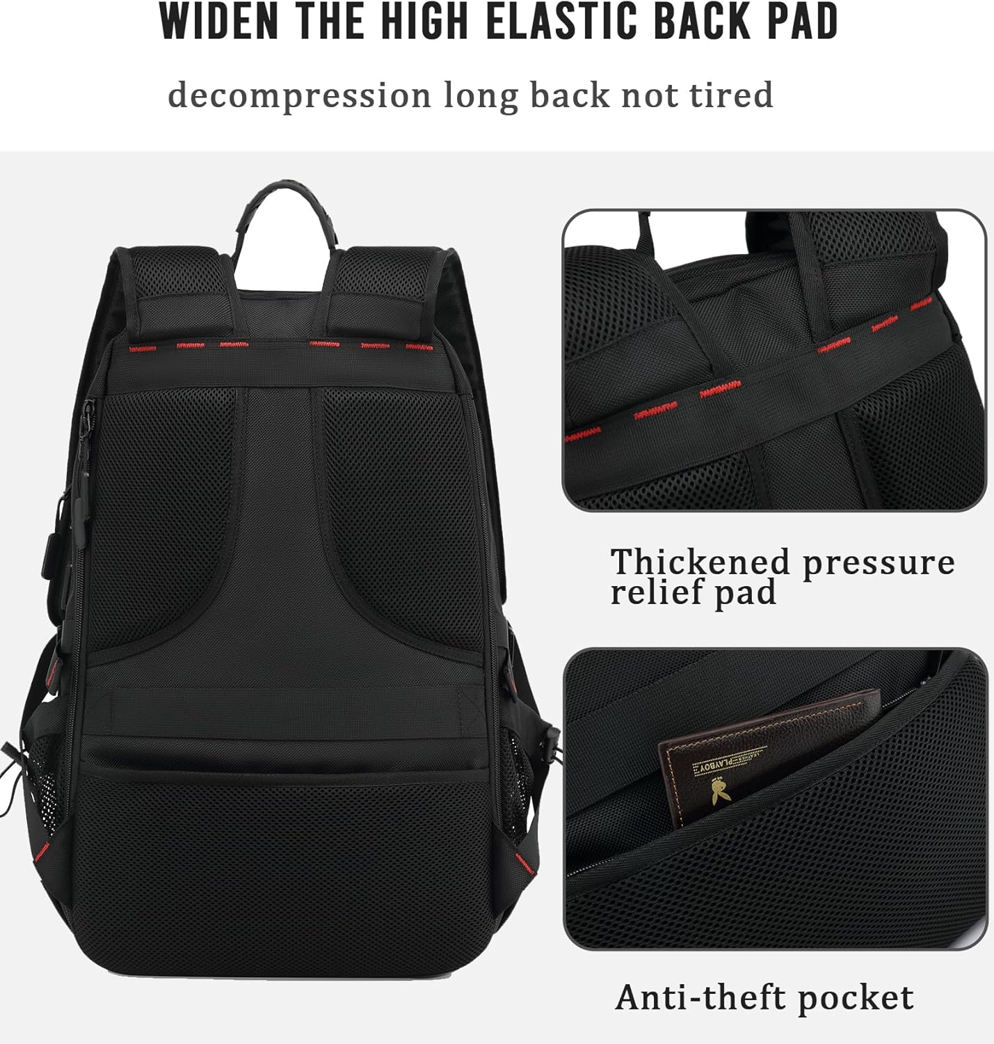 60L waterproof travel laptop backpack with USB port and shoe compartment | Karnz